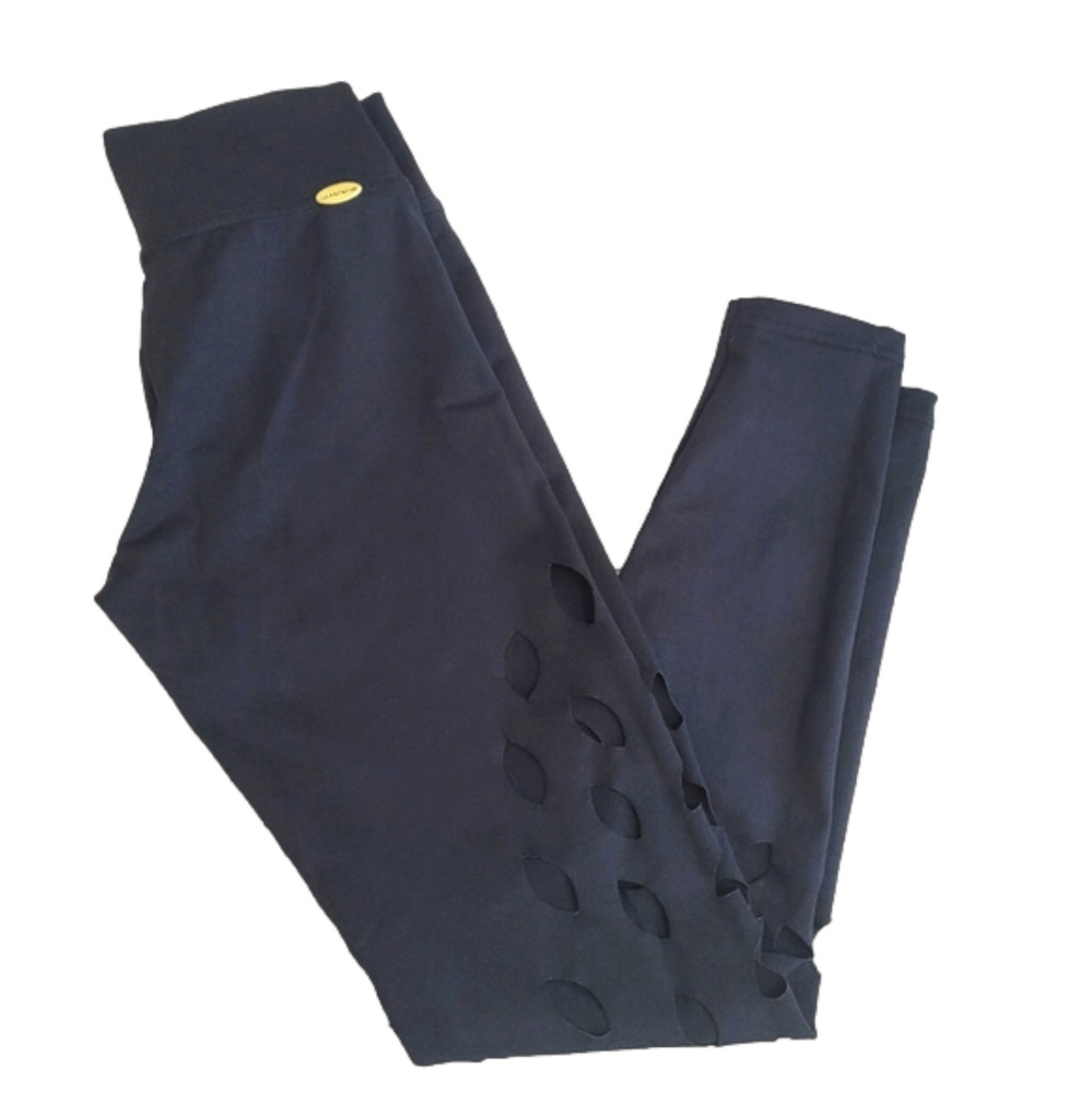 Gym Leggings with side leg open holes